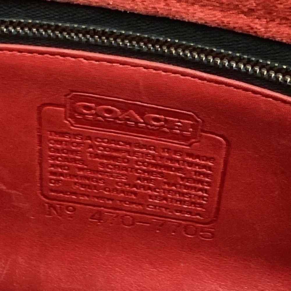 Coach vintage red leather NYC new York city spectator bag 9795 RARE